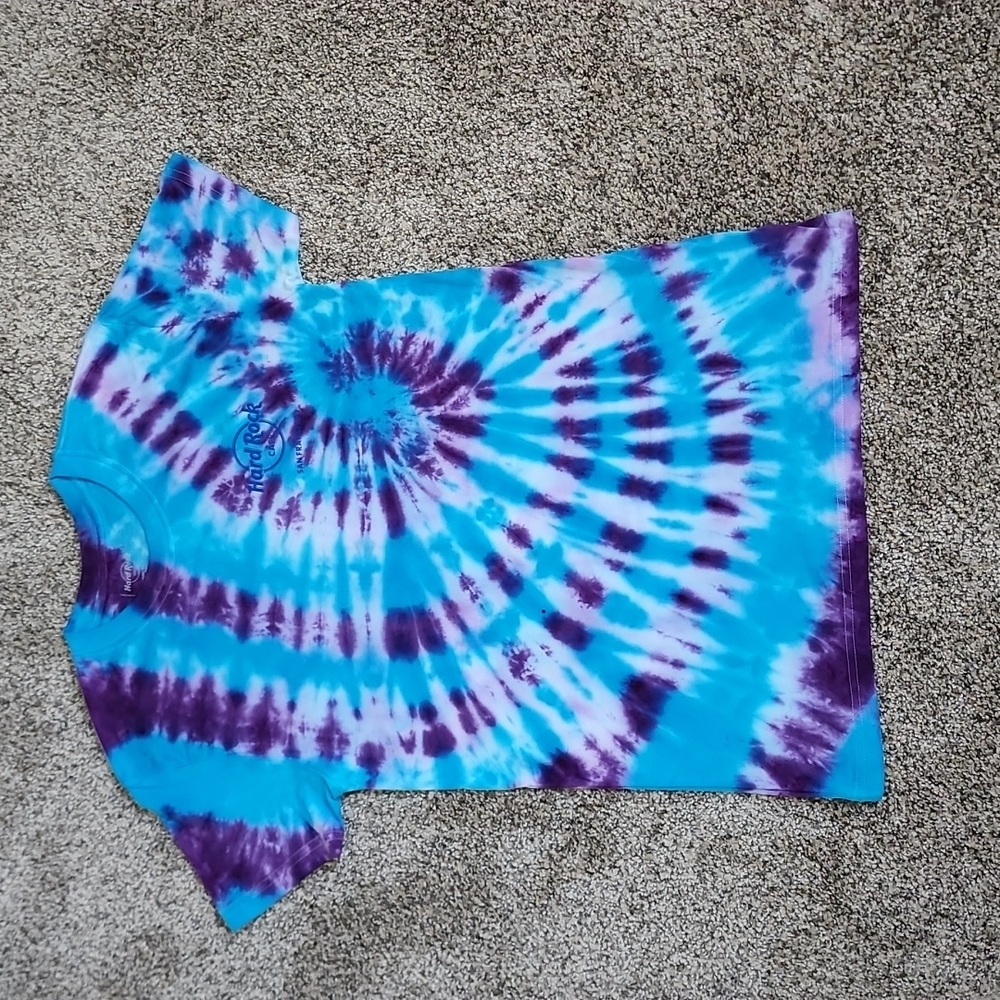 Hard Rock tie dyed shirt